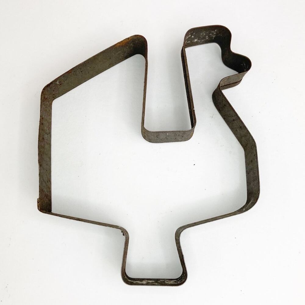 Vintage Antique Chicken Cookie Cutter Rustic Decor